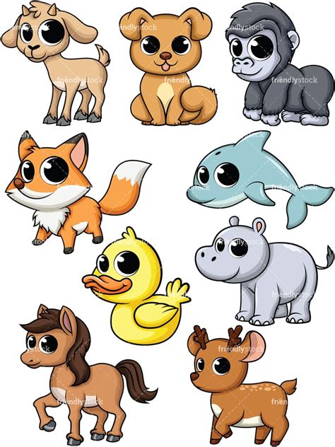 cartoon cute animal pictures